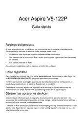 Acer Aspire V5-122P Guía Rápida