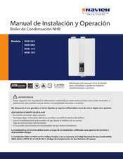 Navien NHB-110 Manual De Instalación Y Operación