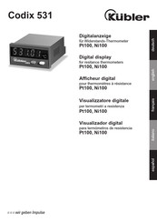 Kübler Codix 531 Manual De Instrucciones