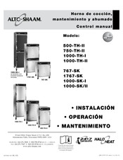 Alto-Shaam 1000-TH-II Instalación Operación Mantenimiento