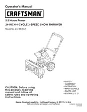 Craftsman 247.88455.1 Manual Del Operador