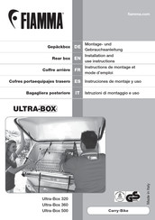 Fiamma Ultra-Box 320 Instruciones De Montaje Y Uso