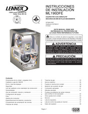 Lennox ML196DF070XE48B Instrucciones De Instalación