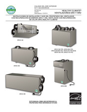 Healthy Climate ERV5-130 Instrucciones De Instalación