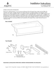 Aquatic A2 Serie Instrucciones De Instalación