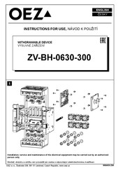 OEZ ZV-BH-0630-300 Instrucciones De Uso