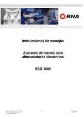 RNA ESG 1000 Instrucciones De Manejo