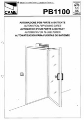CAME PB1100 Manual De Instrucciones