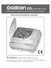 Galcon GQ OUTDOOR 6 Instrucciones De Instalación Y  Operación