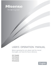 Hisense RR44D6ASE Manual De Funcionamiento Del Usuario
