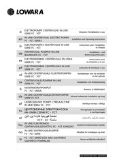 Lowara FC Serie Manual De Instrucciones Para La Instalación Y El Uso