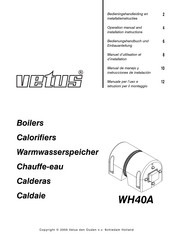 Vetus WH40A Manual De Manejo Y Instrucciones De Instalación