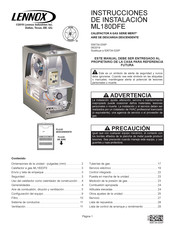 Lennox MERIT ML180DFE 045E36A Instrucciones De Instalación