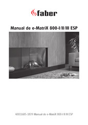 Faber e-MatriX 800-II Manual De Instrucciones