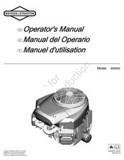 Briggs & Stratton Professional 490000 Manual Del Operario