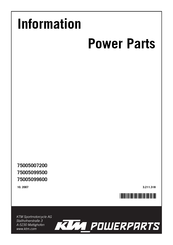 KTM Power Parts 75005099500 Manual Del Usuario