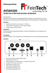 FeinTech AVS00200 Manual Del Usario