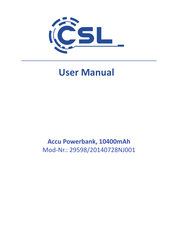 CSL 29598 Manual Del Usuario