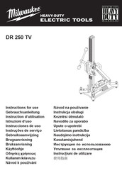 Milwaukee DR 250 TV Instrucciones De Uso