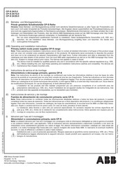 ABB CP-S 24/20.0 Instrucciones De Servicio Y De Montaje