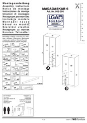 FMD Furniture MADAGASKAR 6 806-006 Instrucciones De Montaje