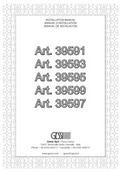 Gessi 39593 Manual De Instalación
