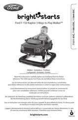 Bright Starts John Deere Gator 3 Ways to Play Walker Manual De Instrucciones