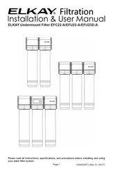 Elkay EFU23D-A Instalación Y Manual De Usuario