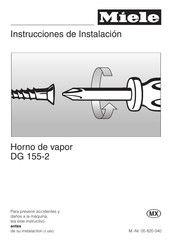 Miele DG 155-2 Instrucciones De Instalación