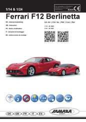 Jamara Ferrari F12 Berlinetta Instrucciones De Montaje