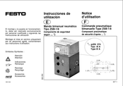 Festo ZSB-1/8 Instrucciones De Utilizacion