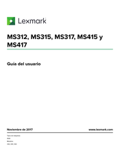 Lexmark MS312 Guia Del Usuario