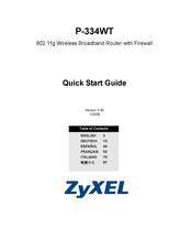 Zyxel P-334WT Guia De Inicio Rapido