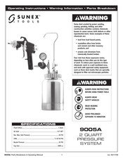 Sunex Tools 9005A Instrucciones De Operación