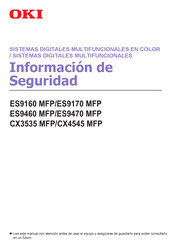 Oki CX4545 MFP Información De Seguridad