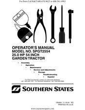 Southern States SPGT2554 Manual Del Operador