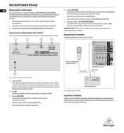 Behringer MICROPOWER PS400 Instrucciones De Seguridad