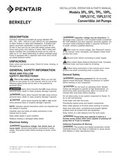 Pentair BERKELEY 3PL Manual De Usario