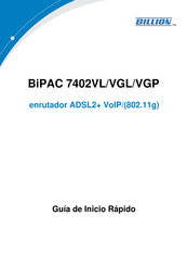 Billion BiPAC 7402VL Guia De Inicio Rapido