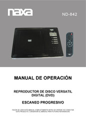 Naxa ND-842 Manual De Operación