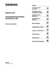 Siemens SIMATIC NET SCALANCE X-200IRT Manual De Configuración