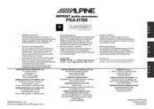 Alpine PXA-H100 Manual De Operación