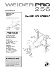 Weider Pro 256 Manual Del Usuario