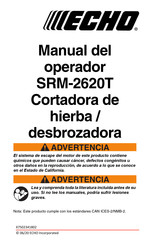 Echo SRM-2620T Manual Del Operador
