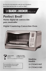 Black and Decker Perfect Broil CTO4551KT Instrucciones Importantes De Seguridad