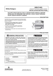 Emerson White-Rodgers 50E47-843 Instrucciones De Instalación