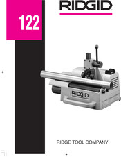 RIDGID 122 Instrucciones De Operación