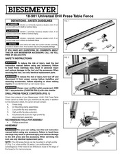 Biesemeyer 18-901 Manual Del Usuario