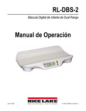 Rice Lake Weighing Systems RL-DBS-2 Manual De Operación