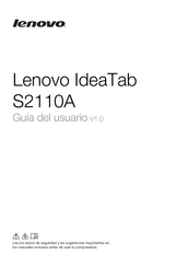 Lenovo IdeaTab S2110A Guia Del Usuario